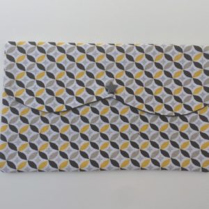Pochette multi usages jaune blanc noir